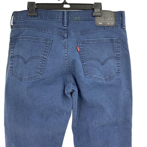 Mens Dark Navy Levis 541 Jeans 36 x 30 0527 Stains - Picture 7 of 10
